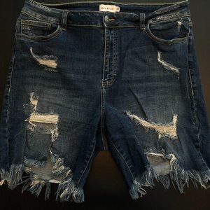 April High Rise Bermuda Shorts By Cello